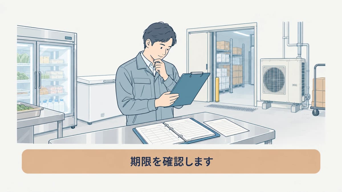 報告内容と七月末日の期限を確認する管理者の図